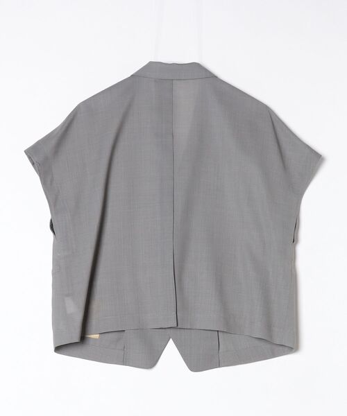 ROBES&CONFECTIONS(ローブスコンフェクションズ)の「Robes & Confections/ローブス&コンフェクションズ/ドライウールボイルSSダブルジャケットW(テーラードジャケット・レディース・グレー系その他3・1)」の2枚目の写真