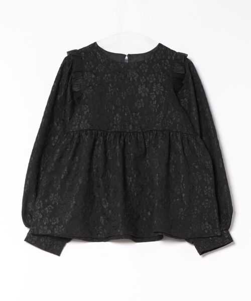 each(イーチ)の「フラワーふくれジャガードぺプラムブラウス(シャツ/ブラウス・レディース・ホワイト/ブラック・FREE)」の15枚目の写真