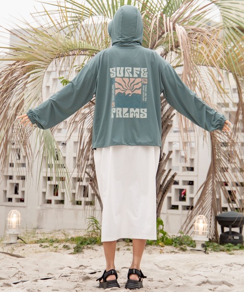 Kahiko(カヒコ)の「【Kahiko】SURF&Palms ビリーUVジップアップパーカー(パーカー・レディース・グレー/ブルー/ブラック・FREE)」の16枚目の写真