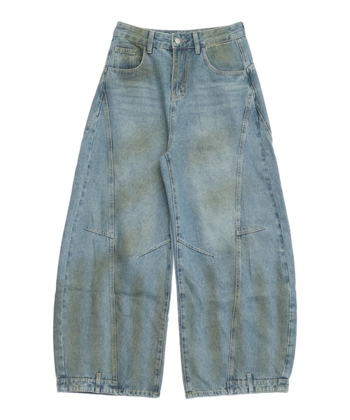 ANAP（アナップ）の「ユーズドライクカーブワイドデニム（デニムパンツ・レディース・ブルー・M/S）」の14枚目の写真