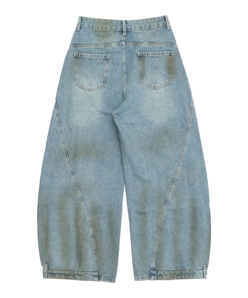 ANAP（アナップ）の「ユーズドライクカーブワイドデニム（デニムパンツ・レディース・ブルー・M/S）」の15枚目の写真