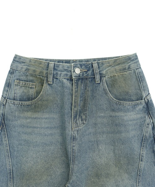 ANAP（アナップ）の「ユーズドライクカーブワイドデニム（デニムパンツ・レディース・ブルー・M/S）」の16枚目の写真