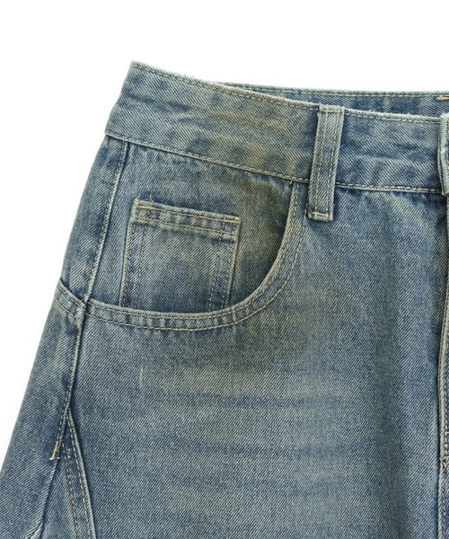 ANAP（アナップ）の「ユーズドライクカーブワイドデニム（デニムパンツ・レディース・ブルー・M/S）」の17枚目の写真