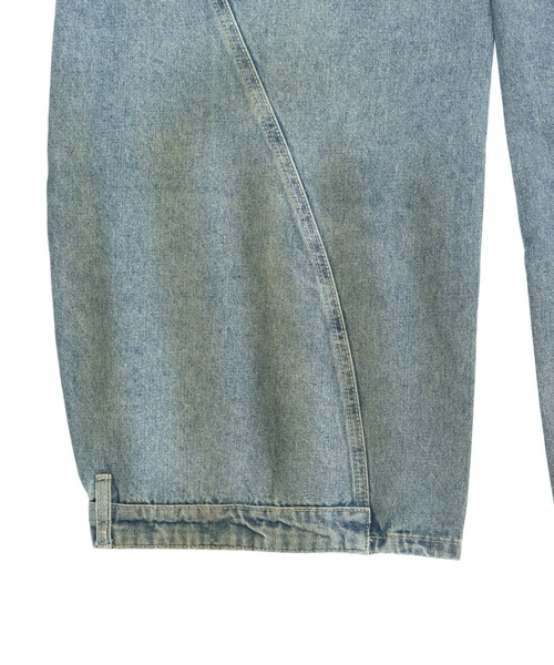 ANAP（アナップ）の「ユーズドライクカーブワイドデニム（デニムパンツ・レディース・ブルー・M/S）」の4枚目の写真