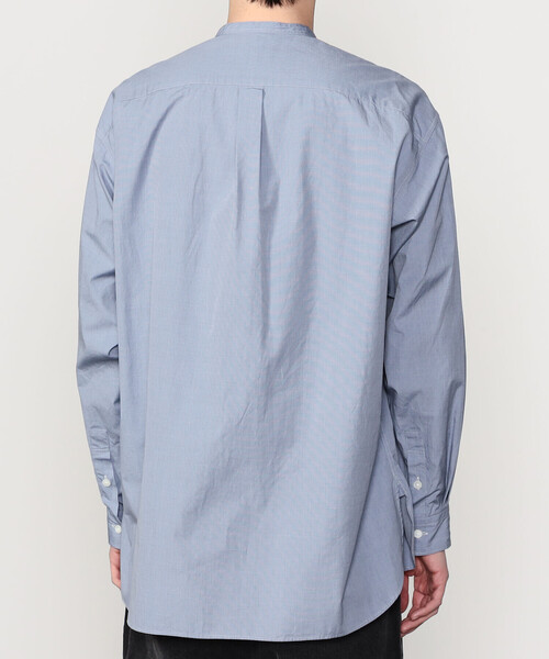 Kaptain Sunshine(キャプテン サンシャイン)の「KAPTAIN SUNSHINE | シャンブレー スタンドカラーシャツ MEN(シャツ/ブラウス・メンズ・ブルー/アイボリー・3/4)」の11枚目の写真