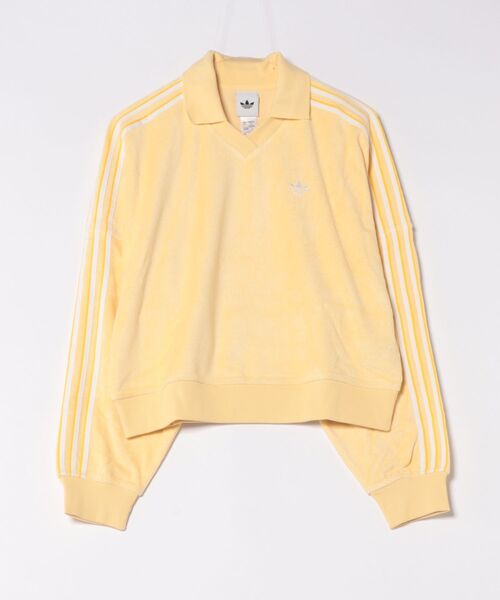 セール】adidas アディダス W TERRY TOWEL V NECK LS ロングスリーブ