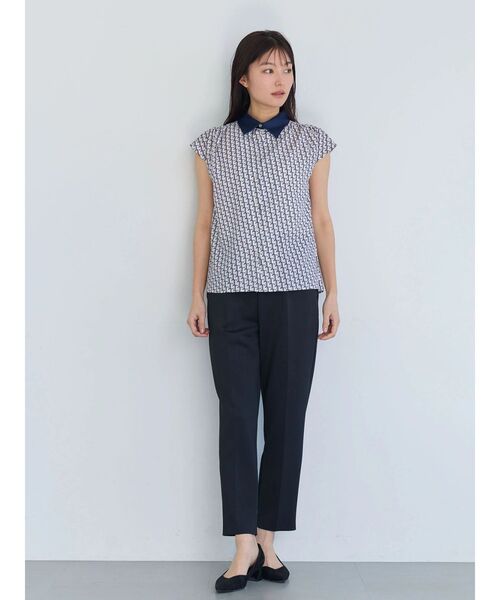 TONAL(トーナル)の「360°ストレッチスリムテーパードパンツ(その他パンツ・レディース・ネイビー/ブラック/オフホワイト・MEDIUM/SMALL/LARGE)」の14枚目の写真