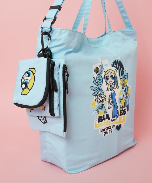 PR01.(ピーアールワン)の「【The Powerpuff Girls / パワーパフ ガールズ】 ツールトートバッグ(トートバッグ・レディース・グリーン/ピンク/ブルー・FREE)」の11枚目の写真