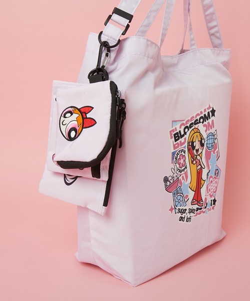PR01.(ピーアールワン)の「【The Powerpuff Girls / パワーパフ ガールズ】 ツールトートバッグ(トートバッグ・レディース・グリーン/ピンク/ブルー・FREE)」の12枚目の写真