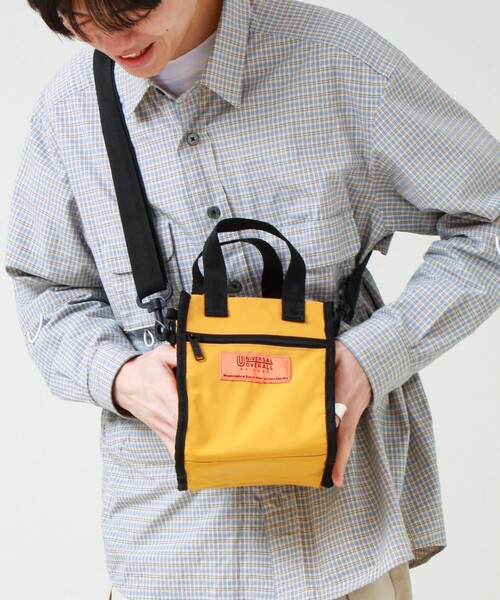 UNIVERSAL OVERALL(ユニバーサルオーバーオール)の「【UNIVERSAL OVERALL】2WAY mini shoulder(ショルダーバッグ・メンズ・レッド/イエロー/ラベンダー/チャコールグレー/オリーブ/ブラック・FREE)」の1枚目の写真