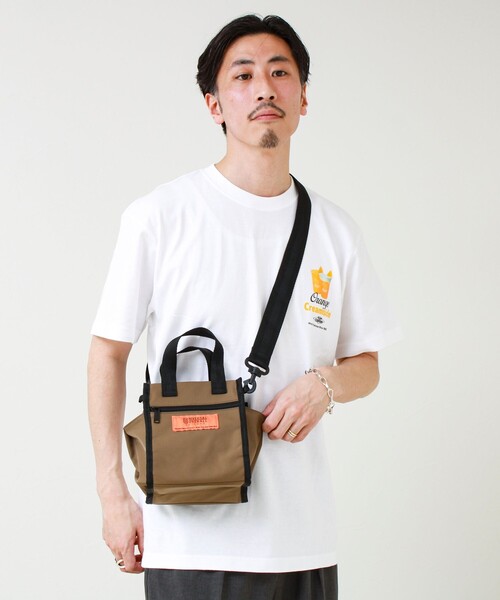 UNIVERSAL OVERALL(ユニバーサルオーバーオール)の「【UNIVERSAL OVERALL】2WAY mini shoulder(ショルダーバッグ・メンズ・レッド/イエロー/ラベンダー/チャコールグレー/オリーブ/ブラック・FREE)」の22枚目の写真