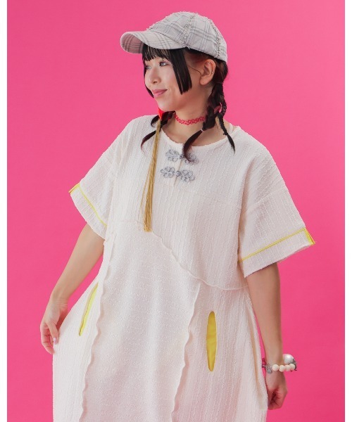 unica(ユニカ)の「China botanポケットワンピース laides(ワンピース・レディース・ブラック/オフホワイト・F)」の11枚目の写真