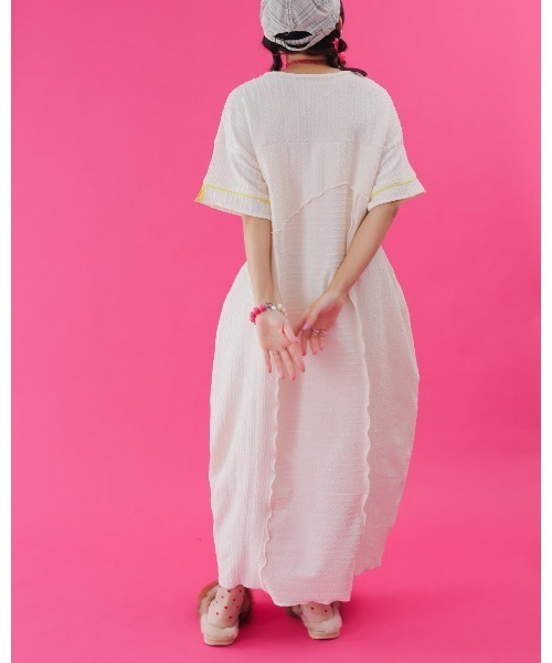 unica(ユニカ)の「China botanポケットワンピース laides(ワンピース・レディース・ブラック/オフホワイト・F)」の14枚目の写真
