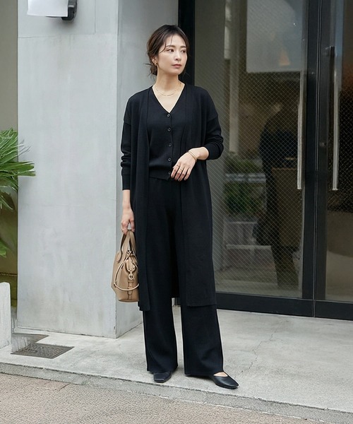 STYLE DELI（スタイルデリ）の「【DELI by】スムースニット３ピースセット（ニット/セーター・レディース・アイボリー/ブラック・FREE）」の2枚目の写真