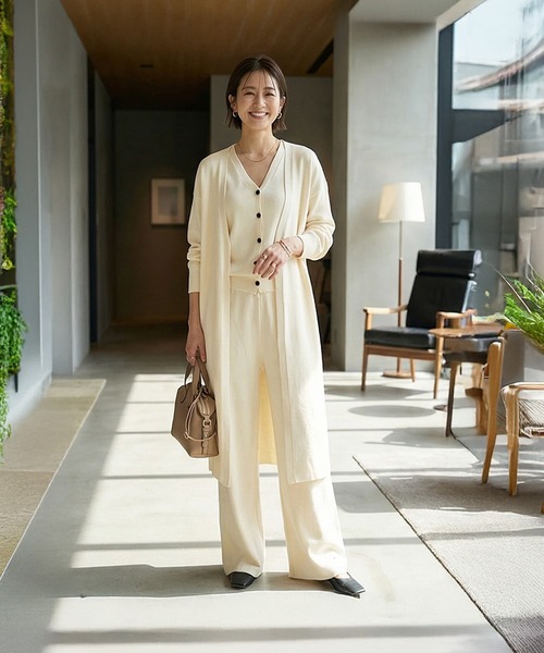 STYLE DELI（スタイルデリ）の「【DELI by】スムースニット３ピースセット（ニット/セーター・レディース・アイボリー/ブラック・FREE）」の20枚目の写真