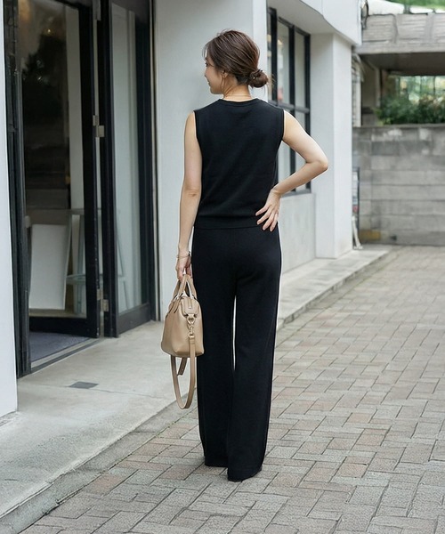 STYLE DELI（スタイルデリ）の「【DELI by】スムースニット３ピースセット（ニット/セーター・レディース・アイボリー/ブラック・FREE）」の3枚目の写真