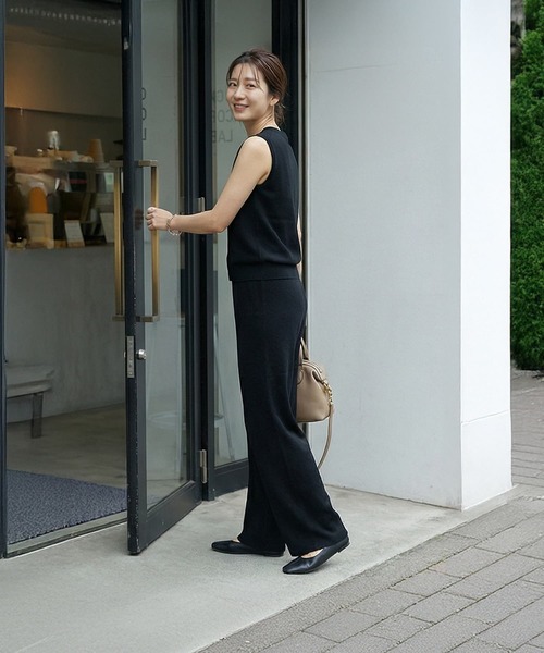 STYLE DELI（スタイルデリ）の「【DELI by】スムースニット３ピースセット（ニット/セーター・レディース・アイボリー/ブラック・FREE）」の4枚目の写真