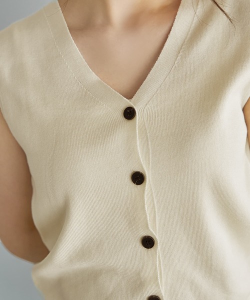 STYLE DELI（スタイルデリ）の「【DELI by】スムースニット３ピースセット（ニット/セーター・レディース・アイボリー/ブラック・FREE）」の9枚目の写真