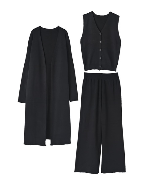 STYLE DELI（スタイルデリ）の「【DELI by】スムースニット３ピースセット（ニット/セーター・レディース・アイボリー/ブラック・FREE）」の18枚目の写真