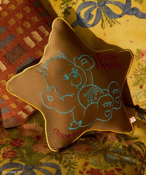 Casselini（キャセリーニ）の「Casselini HOME(キャセリーニ ホーム)【Care Bears[TM]】クッション（クッション/クッションカバー・レディース・ブラウン/ミント/イエロー/ブルー・FREE）」の2枚目の写真