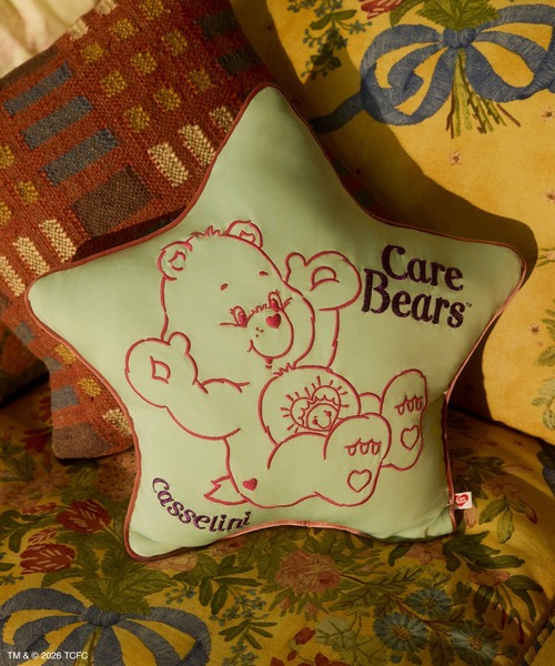 Casselini（キャセリーニ）の「Casselini HOME(キャセリーニ ホーム)【Care Bears[TM]】クッション（クッション/クッションカバー・レディース・ブラウン/ミント/イエロー/ブルー・FREE）」の3枚目の写真