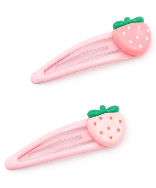 Lycee mine（リセマイン）の「いちごヘアクリップ（その他ヘアアクセサリー・キッズ・ライトピンク/ピンク・F）」の7枚目の写真