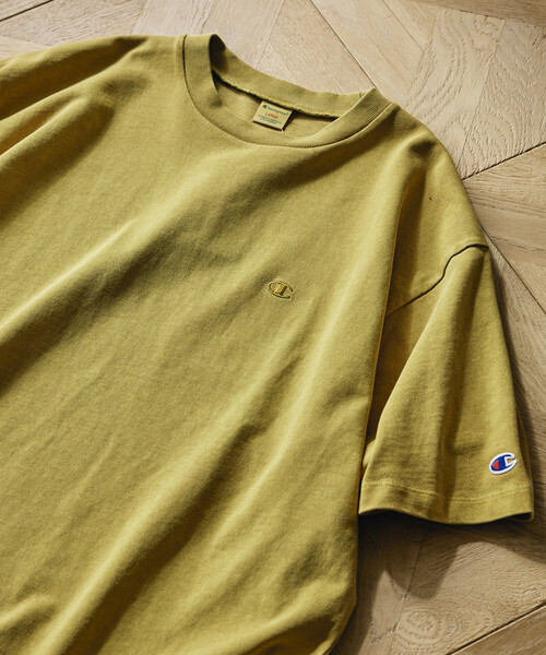CORONA別注Champion チャンピオンバッハ偉人Tシャツ セール】Champion/チャンピオン 別注 ピグメント ワンポイント Tシャツ