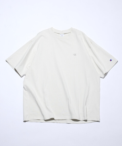 Champion(チャンピオン)の「Champion/チャンピオン 別注 ピグメント ワンポイント Tシャツ(Tシャツ/カットソー・メンズ・マスタード/ナチュラル/ネイビー/ブルーグリーン/ブラック・LARGE/MEDIUM/SMALL)」の21枚目の写真