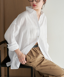 Plage（プラージュ）の「Linen Tent Line シャツ（シャツ/ブラウス）」