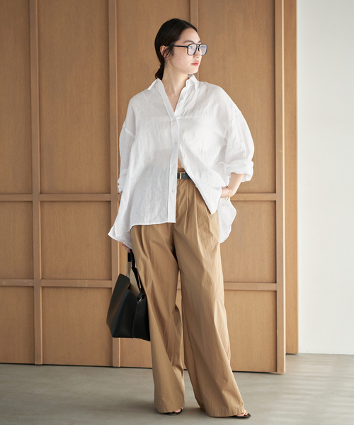 Plage Linen Tent Line シャツ セール】Linen Tent Line シャツ（シャツ/ブラウス）｜Plage