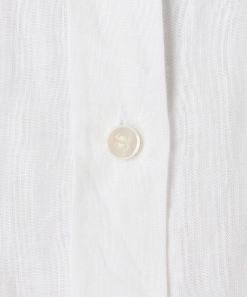 plage（プラージュ）の「Linen Tent Line シャツ（シャツ/ブラウス・レディース・ベージュ/ブルー系その他/ホワイト・FREE）」の9枚目の写真