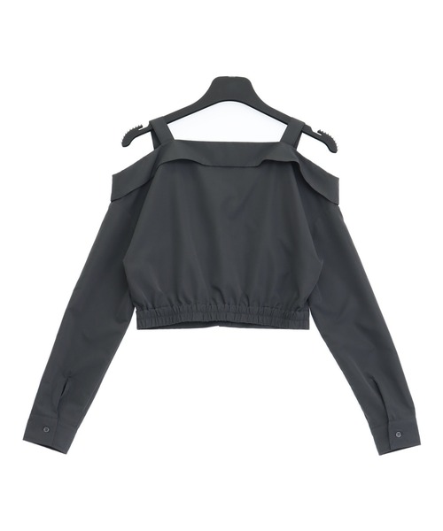 ANAP(アナップ)の「ベルトデザイン オフショルダー ブラウス(シャツ/ブラウス・レディース・グレイッシュベージュ/ライトブルー/ダークグレー・F)」の20枚目の写真