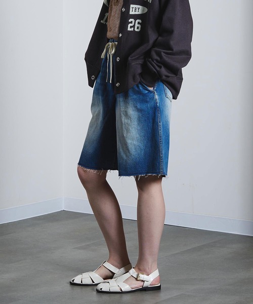 ROSE BUD（ローズバッド）の「HALF DENIM/CHINO PANTS（その他パンツ・レディース・ベージュ/ライトインディゴブルー・ONE SIZE）」の12枚目の写真