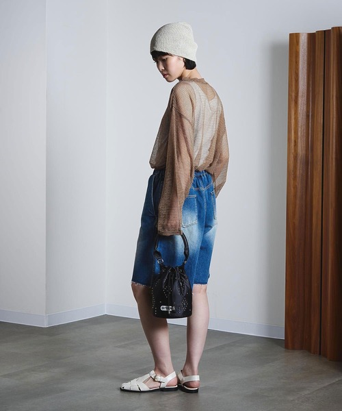 ROSE BUD（ローズバッド）の「HALF DENIM/CHINO PANTS（その他パンツ・レディース・ベージュ/ライトインディゴブルー・ONE SIZE）」の16枚目の写真