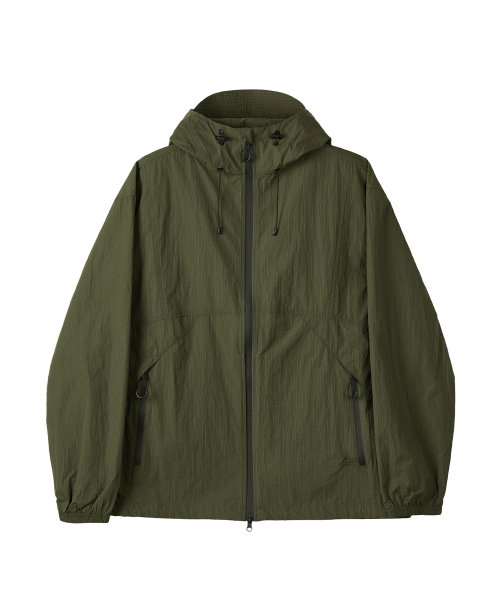 KALAPATTHAR(カラパタール)の「AIRY RIPSTOP NYLON TWO-WAY WIND BREAKER - KHAKI(ナイロンジャケット・メンズ・その他・MEDIUM/LARGE/X-LARGE)」の7枚目の写真