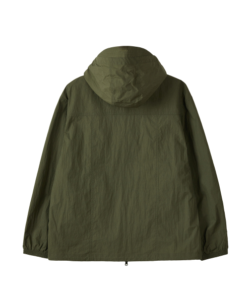 KALAPATTHAR(カラパタール)の「AIRY RIPSTOP NYLON TWO-WAY WIND BREAKER - KHAKI(ナイロンジャケット・メンズ・その他・MEDIUM/LARGE/X-LARGE)」の8枚目の写真