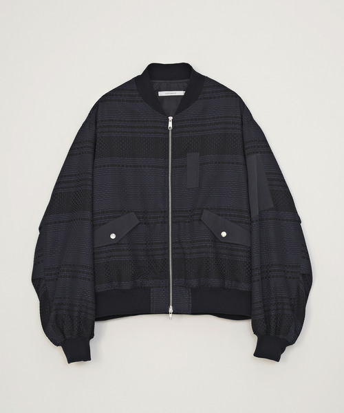 VICTIM(ヴィクティム)の「VICTIM ヴィクティム / CHECK MA-1 JACKET チェックMA-1ジャケット / VTM-26-O-003(MA-1・メンズ・ブラック/ネイビー/ホワイト・1/2)」の9枚目の写真