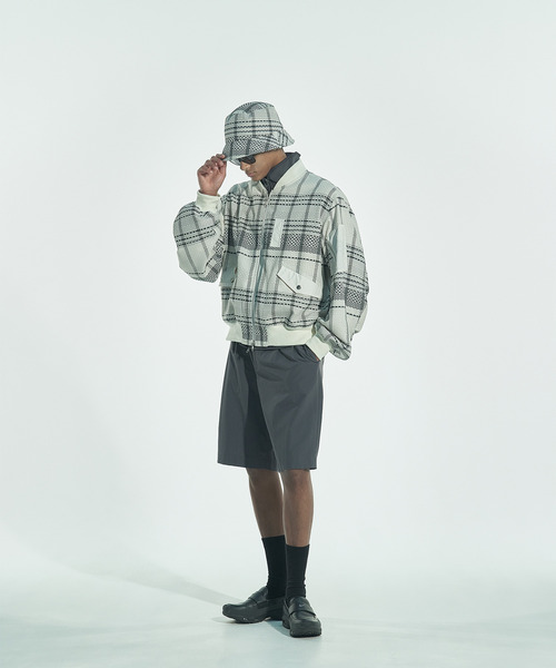 VICTIM(ヴィクティム)の「VICTIM ヴィクティム / CHECK MA-1 JACKET チェックMA-1ジャケット / VTM-26-O-003(MA-1・メンズ・ブラック/ネイビー/ホワイト・1/2)」の4枚目の写真