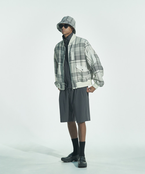 VICTIM(ヴィクティム)の「VICTIM ヴィクティム / CHECK MA-1 JACKET チェックMA-1ジャケット / VTM-26-O-003(MA-1・メンズ・ブラック/ネイビー/ホワイト・1/2)」の5枚目の写真