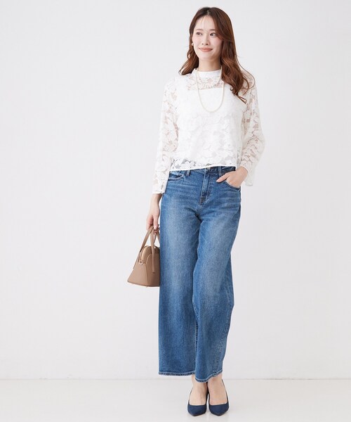 COUP DE CHANCE(クードシャンス)の「【デニムパンツ】Healthy Denim/ Pink Pepper Midrise(ピンクペッパー ミッドライズ)(デニムパンツ・レディース・ネイビー/ライトブルー・38/36/34/40)」の9枚目の写真