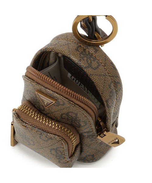 Guess（ゲス）の「MILANO Bag Charm キーリング キーホルダー（キーホルダー・メンズ・ブラウン/グレー・ONE SIZE）」の7枚目の写真