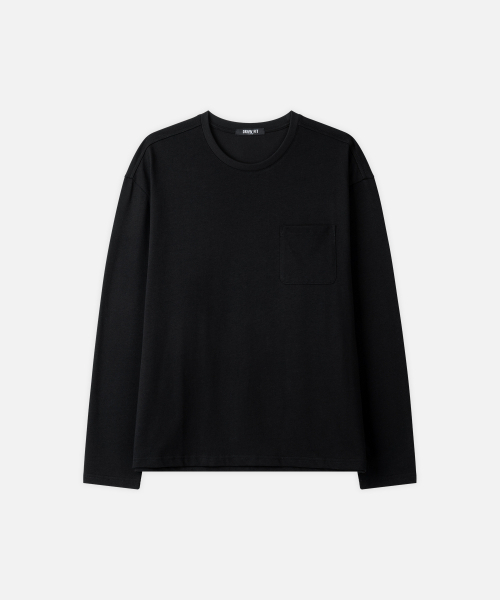 DRAW FIT（ドローフィット）の「ヘイルコットンポケットロングスリーブTシャツ[ブラック]（Tシャツ/カットソー・メンズ・その他・M/L/XL）」の5枚目の写真