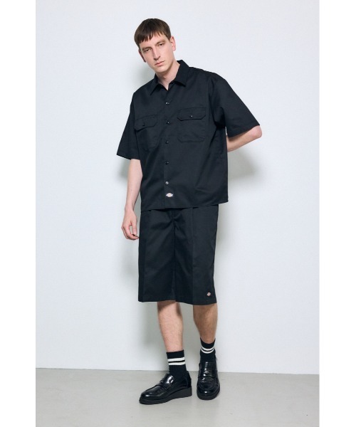 AZUL by moussy(アズールバイマウジー)の「【Dickies×AZUL】半袖ワークシャツ(シャツ/ブラウス・メンズ・ブラック/ベージュ・MEDIUM/LARGE/X-LARGE)」の6枚目の写真