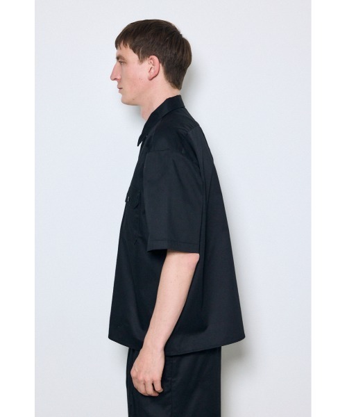 AZUL by moussy(アズールバイマウジー)の「【Dickies×AZUL】半袖ワークシャツ(シャツ/ブラウス・メンズ・ブラック/ベージュ・MEDIUM/LARGE/X-LARGE)」の8枚目の写真