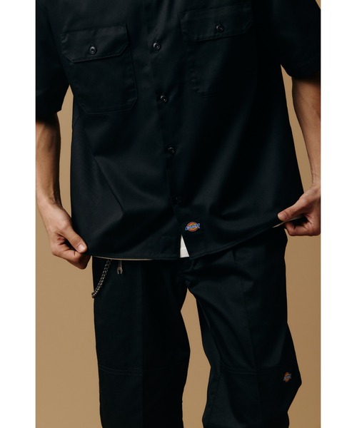 AZUL by moussy(アズールバイマウジー)の「【Dickies×AZUL】半袖ワークシャツ(シャツ/ブラウス・メンズ・ブラック/ベージュ・MEDIUM/LARGE/X-LARGE)」の17枚目の写真