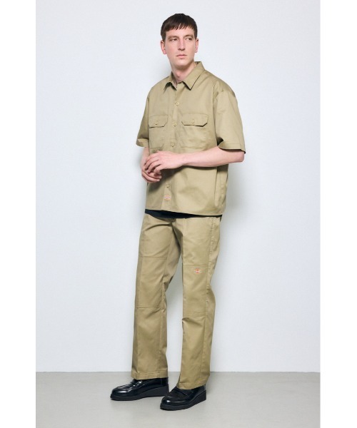 AZUL by moussy(アズールバイマウジー)の「【Dickies×AZUL】半袖ワークシャツ(シャツ/ブラウス・メンズ・ブラック/ベージュ・MEDIUM/LARGE/X-LARGE)」の22枚目の写真