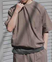 ITEMS URBANRESEARCH（アイテムズ アーバンリサーチ）の「『接触冷感/撥水/イージーケア/UVカット』タスランナイロンクルーネックドロストTシャツ（Tシャツ/カットソー）」