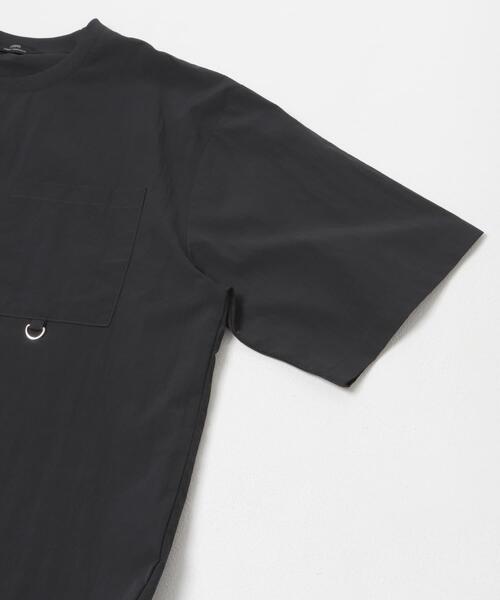 ITEMS URBANRESEARCH(アイテムズ アーバンリサーチ)の「『接触冷感/撥水/イージーケア/UVカット』タスランナイロンクルーネックドロストTシャツ(Tシャツ/カットソー・メンズ・ベージュ系その他/チャコールグレー/ブラック・MEDIUM/LARGE)」の21枚目の写真