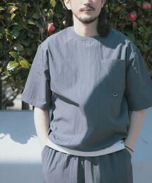 ITEMS URBANRESEARCH（アイテムズ アーバンリサーチ）の「『接触冷感/撥水/イージーケア/UVカット』タスランナイロンクルーネックドロストTシャツ（Tシャツ/カットソー）」