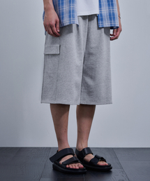 DRAW FIT（ドローフィット）の「ミニマルカーゴスウェットバミューダパンツ [M.GREY]（その他パンツ）」